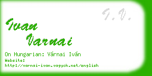 ivan varnai business card